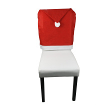 Silla de poliéster rojo decoración de la silla de comedor cubiertas de silla de Navidad